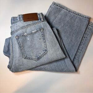 Hidden Los Angeles Blue Jeans Straight Leg Women’s Size 25 Distressed